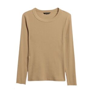 Banana Republic Ribbed Crew Neck Fitted Long Sleeve *new with tags*